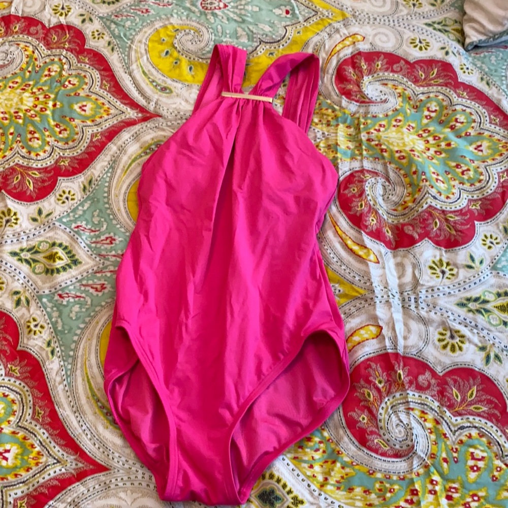 Michael Kors Pink One Piece Swimsuit